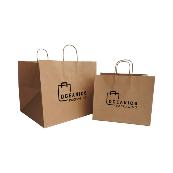 Square Bottom Twisted Handle Bags